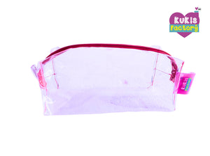 COSMETIQUERA TRANSPARENTE 12 PZS