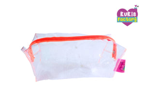 COSMETIQUERA TRANSPARENTE 12 PZS