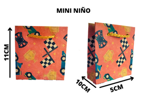 BOLSA  KRAFT MINI VERTICAL NIÑO  10 CM X 11 CM