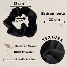 Cargar imagen en el visor de la galería, SCRUNCHIES NEGRO (12PZ)
