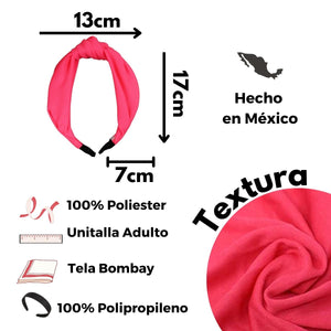 DIADEMA TURBANTE NEON (12 PZ)