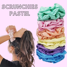 Cargar imagen en el visor de la galería, SCRUNCHIE COLORES PASTEL (12 PZ)
