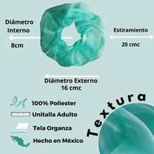 Cargar imagen en el visor de la galería, SCRUNCHIES JUMBO ORGANZA (12PZ)
