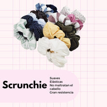 Cargar imagen en el visor de la galería, SCRUNCHIES COLORES MIX (12PZ)
