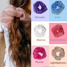 Cargar imagen en el visor de la galería, SCRUNCHIES JUMBO ORGANZA (12PZ)
