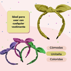 DIADEMA MASCOTIN CON OREJAS (12 pz)