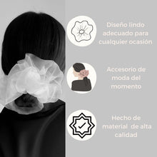 Cargar imagen en el visor de la galería, SCRUNCHIES JUMBO ORGANZA (12PZ)
