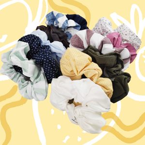 SCRUNCHIES COLORES MIX (12PZ)