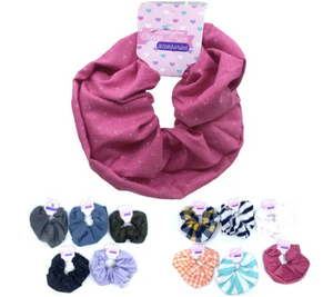 SCRUNCHIE JUMBO ESTAMPADA MIX (12 PZ)