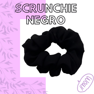 SCRUNCHIES NEGRO (12PZ)