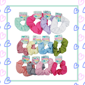 SCRUNCHIE COLORES PASTEL (12 PZ)