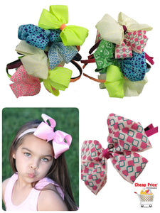 DIADEMA DE LISTON CANDY ESTAMPADO (12 PZ)