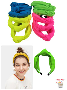 DIADEMA TURBANTE NEON (12 PZ)