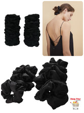 Cargar imagen en el visor de la galería, SCRUNCHIES NEGRO (12PZ)
