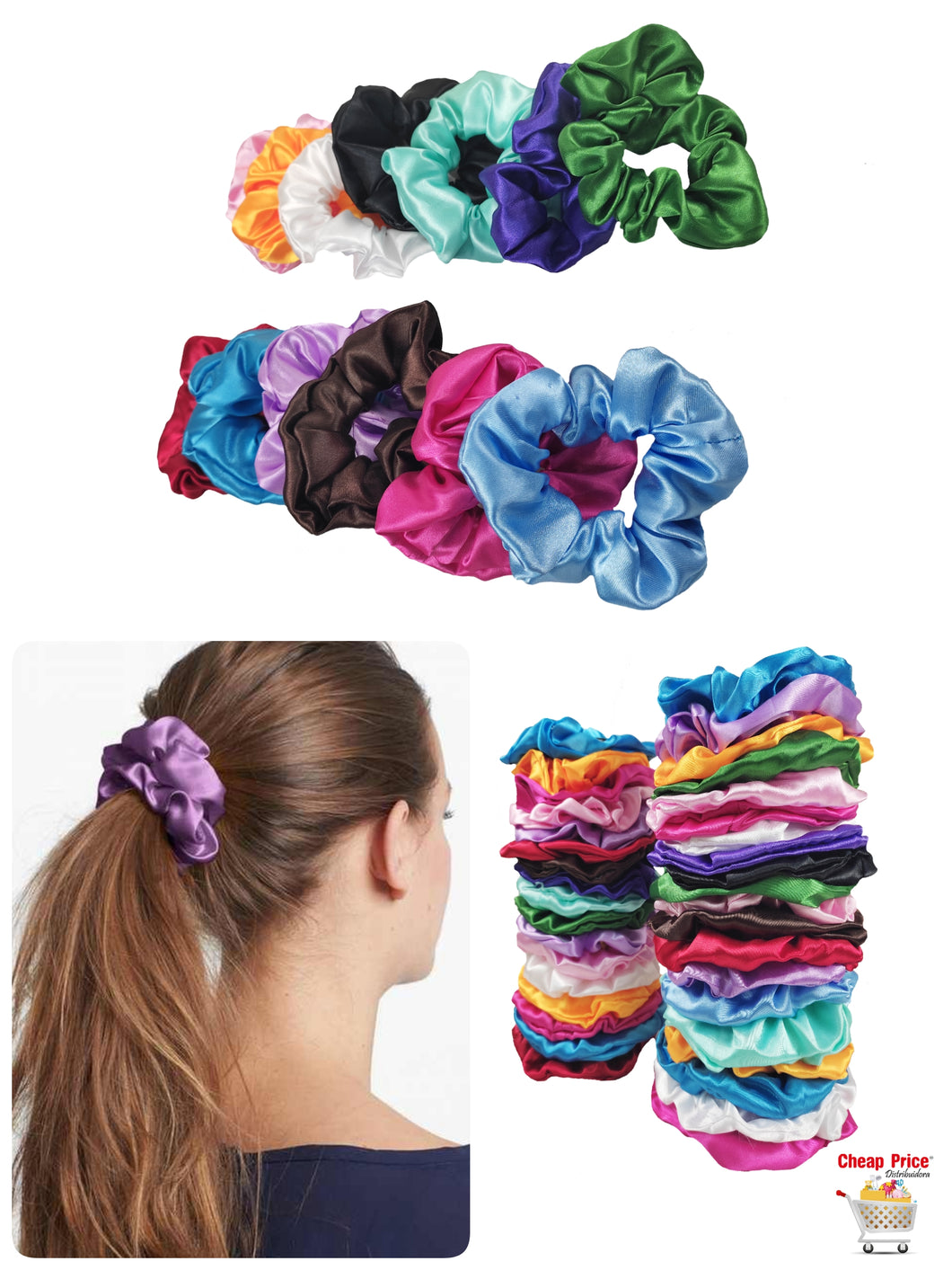 SCRUNCHIES METALICA (12PZ)