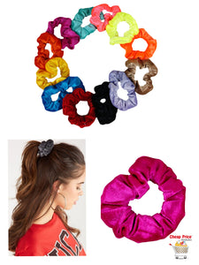 SCRUNCHIES TIPO TERCIOPELO (12PZ)