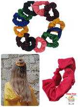 Cargar imagen en el visor de la galería, SCRUNCHIE COLORES FIESTA (12 PZ)
