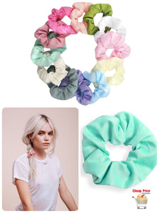 SCRUNCHIE COLORES PASTEL (12 PZ)