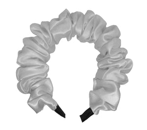 DIADEMA SCRUNCHIE METÉLICA GRUESA (12PZ)