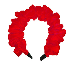 DIADEMA SCRUNCHIE METÉLICA GRUESA (12PZ)