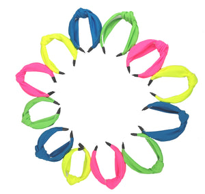 DIADEMA TURBANTE NEON (12 PZ)