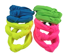 Cargar imagen en el visor de la galería, DIADEMA TURBANTE NEON (12 PZ)
