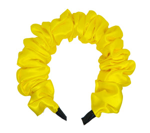 DIADEMA SCRUNCHIE METÉLICA GRUESA (12PZ)