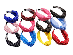 DIADEMA TURBANTE POLKA DOT (12 PZ)