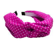 Cargar imagen en el visor de la galería, DIADEMA TURBANTE POLKA DOT (12 PZ)
