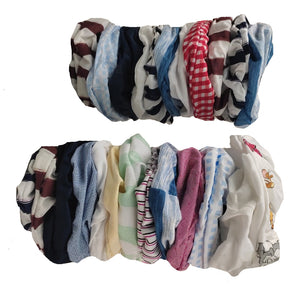 SCRUNCHIE JUMBO ESTAMPADA MIX (12 PZ)