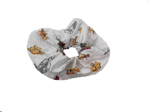 SCRUNCHIE JUMBO ESTAMPADA MIX (12 PZ)