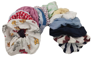 SCRUNCHIE JUMBO ESTAMPADA MIX (12 PZ)