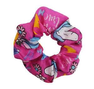 SCRUNCHIE ESTAMPADO UNICORNIO (12 PZ)