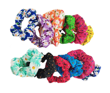 Cargar imagen en el visor de la galería, SCRUNCHIE FLORES (12 PZ)
