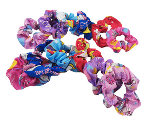 SCRUNCHIE ESTAMPADO UNICORNIO (12 PZ)