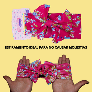 VALERINA BEBE MOÑO ESTAMPADO (12PZ)