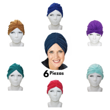 Cargar imagen en el visor de la galería, GORRO TURBANTE  ADULTO PREMIUM (12PZ)
