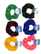 Cargar imagen en el visor de la galería, SCRUNCHIE COLORES FIESTA (12 PZ)
