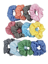 Cargar imagen en el visor de la galería, SCRUNCHIE RAYAS (12 PZ)
