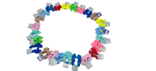 Cargar imagen en el visor de la galería, SCRUNCHIES CON MOÑO COLORES LISOS (12PZ)
