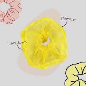 SCRUNCHIES JUMBO ORGANZA (12PZ)