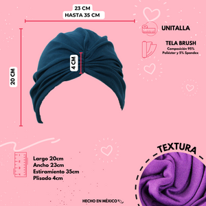 GORRO TURBANTE  ADULTO PREMIUM (12PZ)