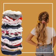 Cargar imagen en el visor de la galería, SCRUNCHIES COLORES MIX (12PZ)
