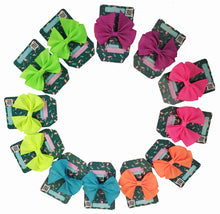 Cargar imagen en el visor de la galería, MOÑO DE LISTON ROXY NEON 9CM X 8CM (12 PZ)
