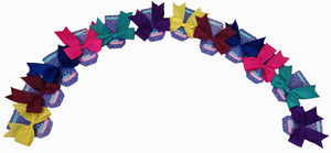 MOÑO DE LISTON MIA FIESTA 12CMX11CM (12 PZ)