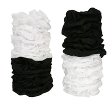 Cargar imagen en el visor de la galería, SCRUNCHIES BLANCO Y NEGRO (12PZ)
