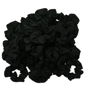 SCRUNCHIES NEGRO (12PZ)