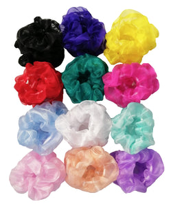 SCRUNCHIES ORGANZA (12PZ)