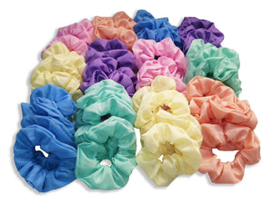 SCRUNCHIE COLORES PASTEL (12 PZ)