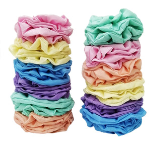 SCRUNCHIE COLORES PASTEL (12 PZ)